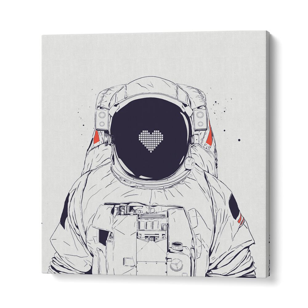 Astronaut Love By Balazs Solti Astronaut & Nasa Paintings, Space Art Prints Artwork in Gallery Wrap
