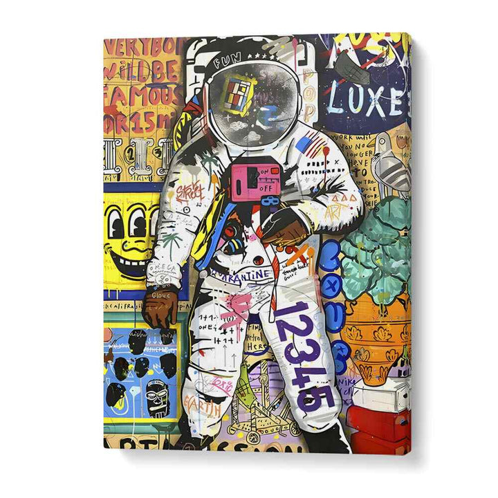 Astronaut X Pop Pop Art Artwork in Gallery Wrap