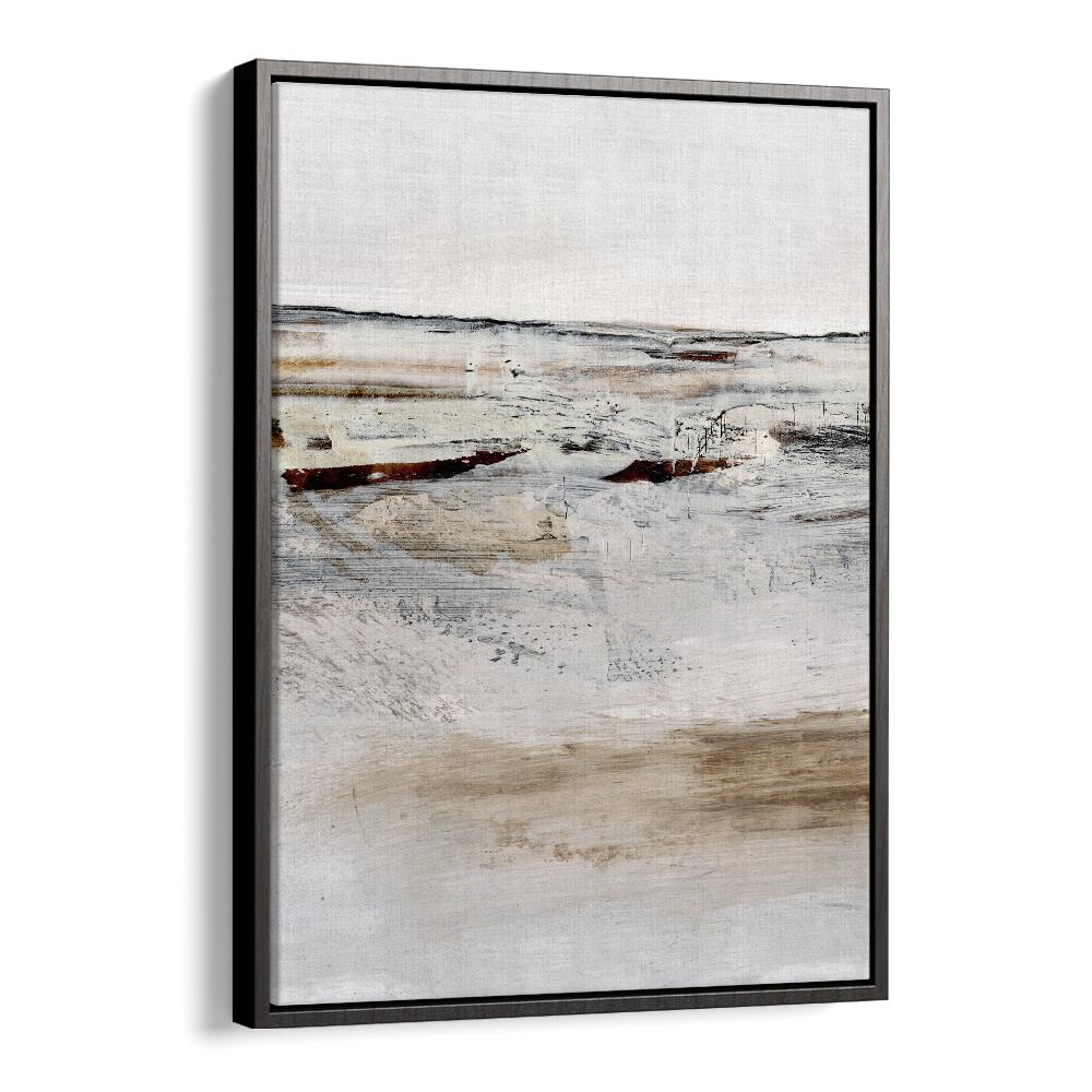 August I By Dan Hob day Abstract Art Artwork in Black Floater Frame