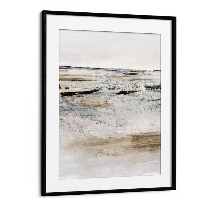 August I By Dan Hob day Abstract Art Artwork in Black Frame With Mount