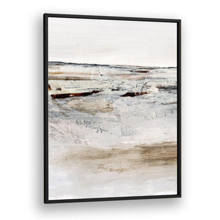 August I By Dan Hob day Abstract Art Artwork in Black Plain Frame