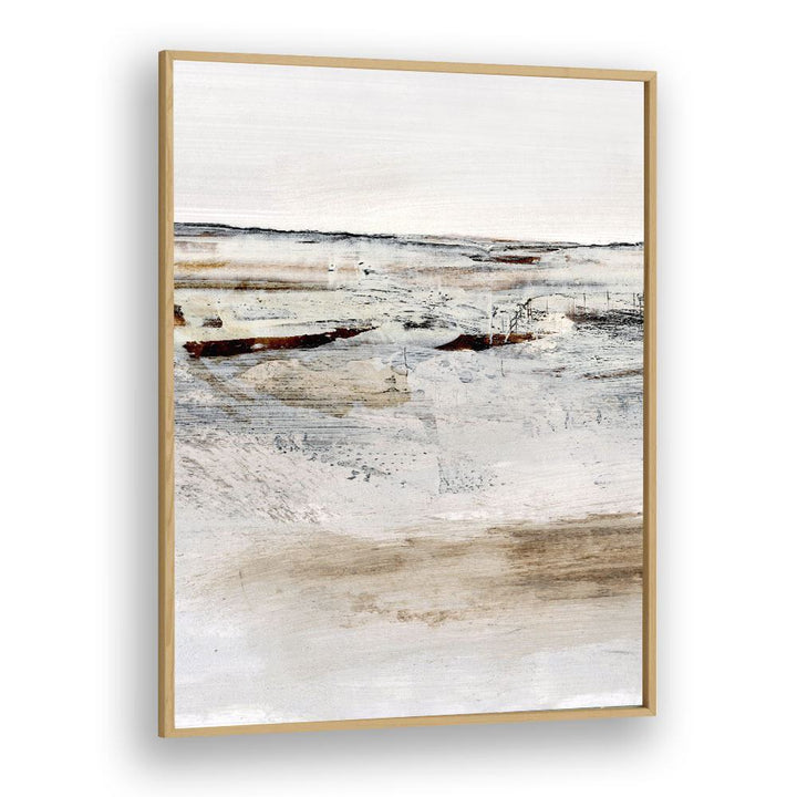 August I By Dan Hob day Abstract Art Artwork in Oak Wood Plain Frame
