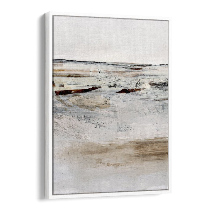 August I  By Dan Hob day Abstract Art Artwork  in White Floater Frame