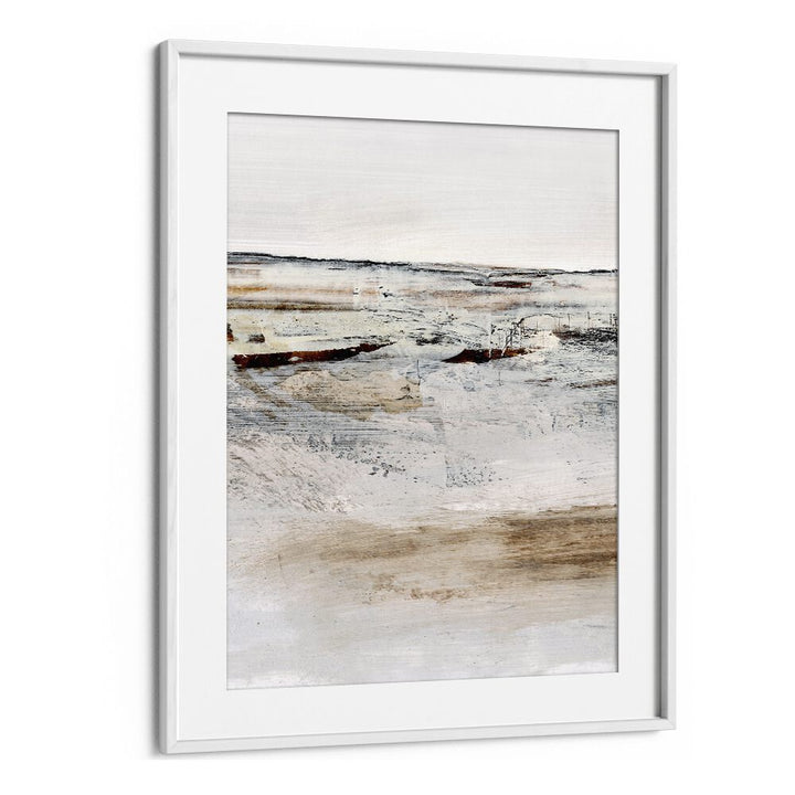 August I  By Dan Hob day Abstract Art Artwork  in White frame With Mount