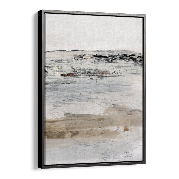 August II By Dan Hob day Abstract Art Artwork in Black Floater Frame