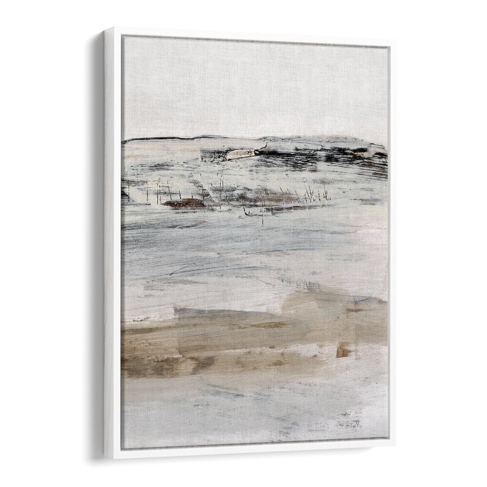 August II  By Dan Hob day Abstract Art Artwork  in White Floater Frame