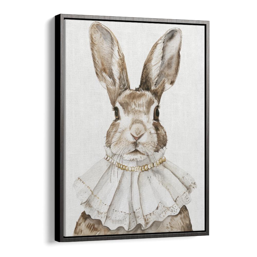 Aunt Emily Kids Art Artwork in Black Floater Frame
