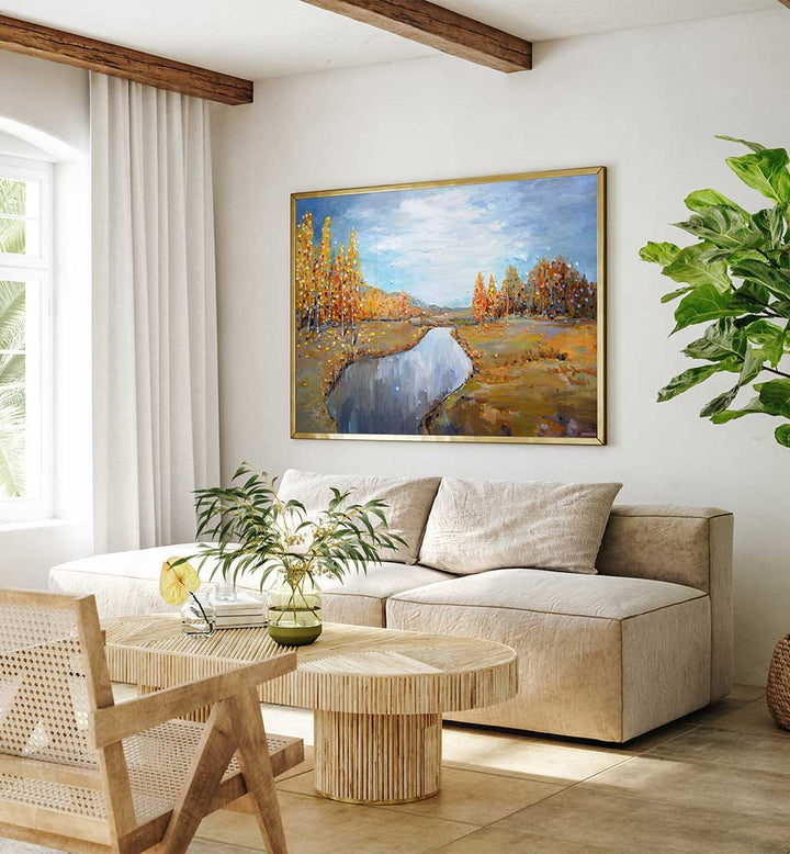 AUTUMN , MODERN IMPRESSIONISM PAINTINGS