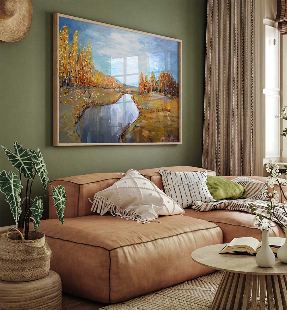 AUTUMN , MODERN IMPRESSIONISM PAINTINGS