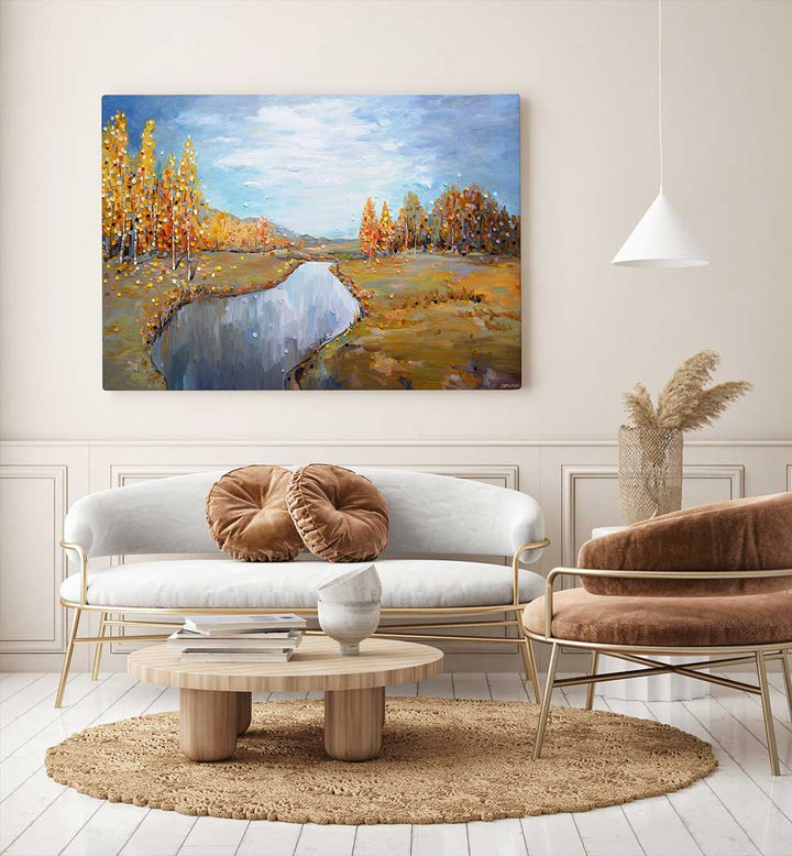AUTUMN , MODERN IMPRESSIONISM PAINTINGS