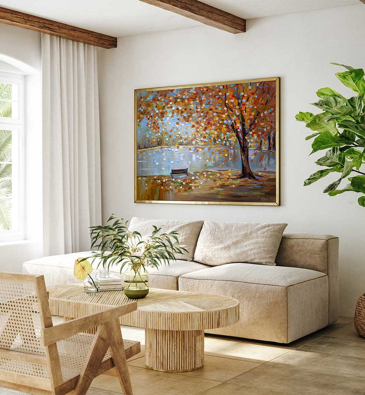 AUTUMN VEIL , MODERN IMPRESSIONISM PAINTINGS