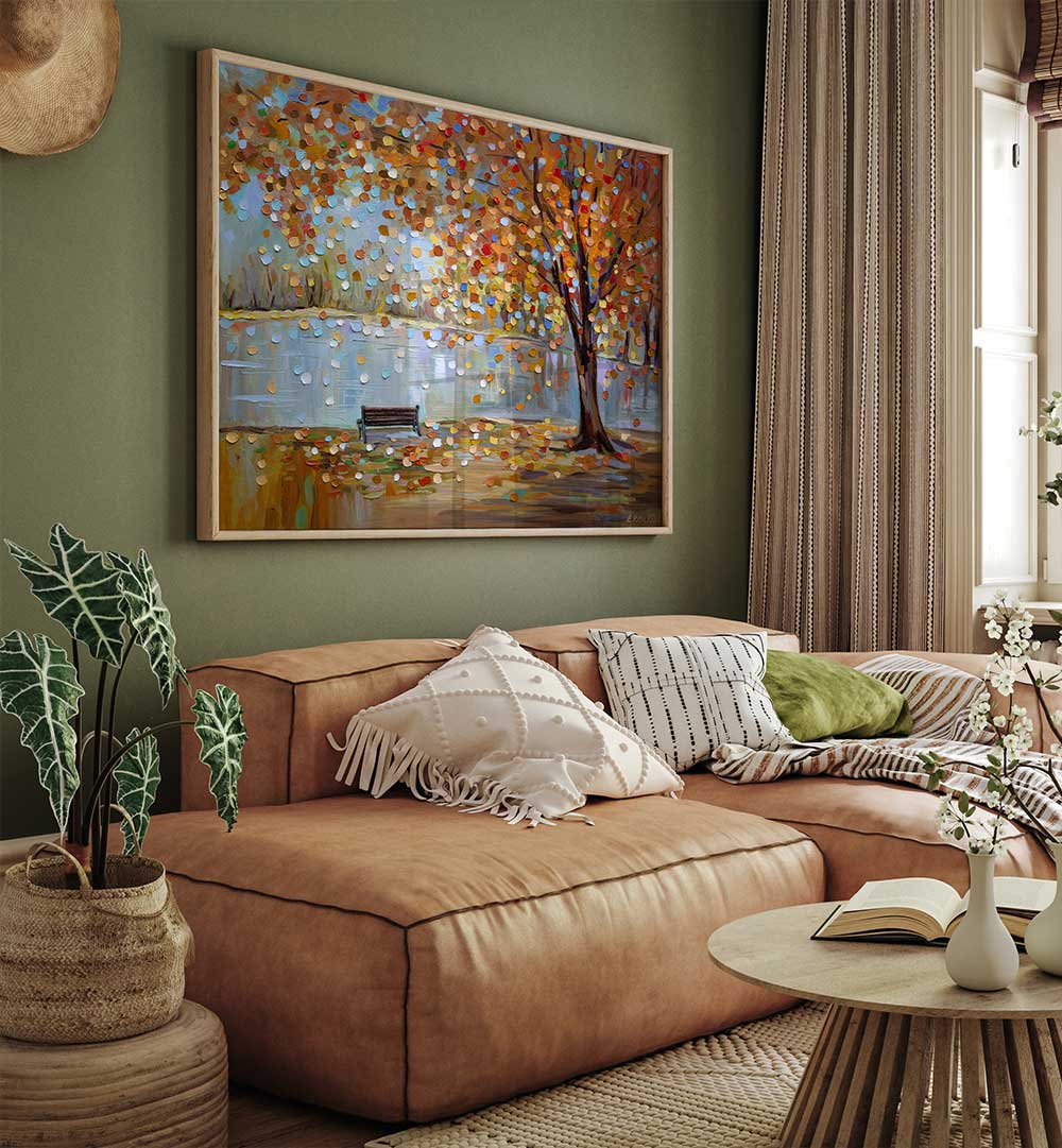 AUTUMN VEIL , MODERN IMPRESSIONISM PAINTINGS