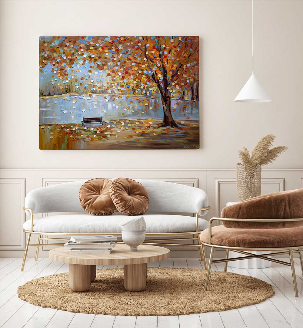 AUTUMN VEIL , MODERN IMPRESSIONISM PAINTINGS