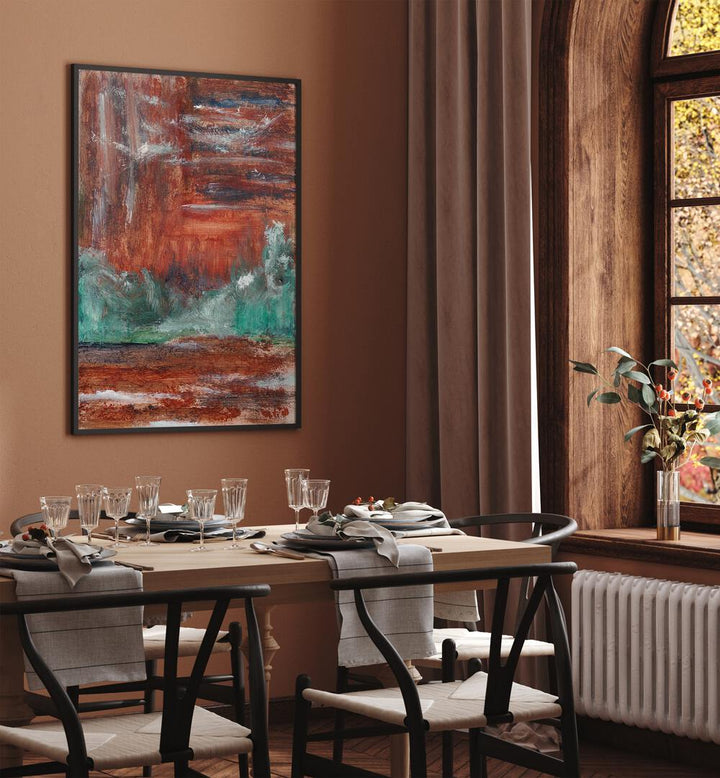 AUTUMN ABSTRACT LANDSCAPE I , ABSTRACT PAINTINGS
