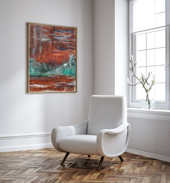 AUTUMN ABSTRACT LANDSCAPE I , ABSTRACT PAINTINGS