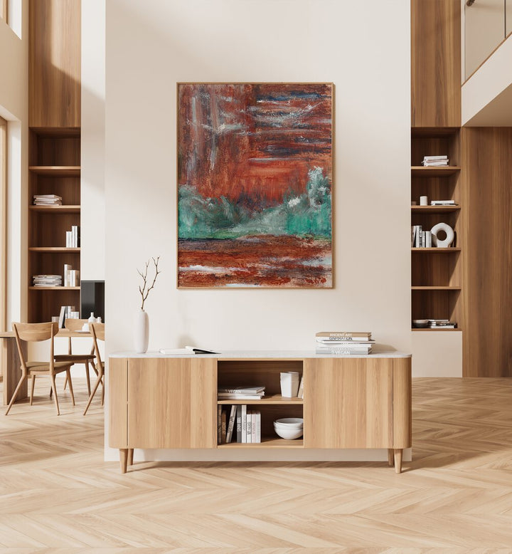 AUTUMN ABSTRACT LANDSCAPE I , ABSTRACT PAINTINGS