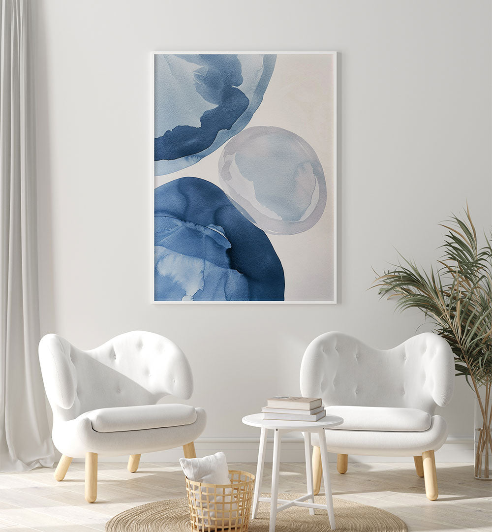 AZURE WHISPERS , ABSTRACT PAINTINGS