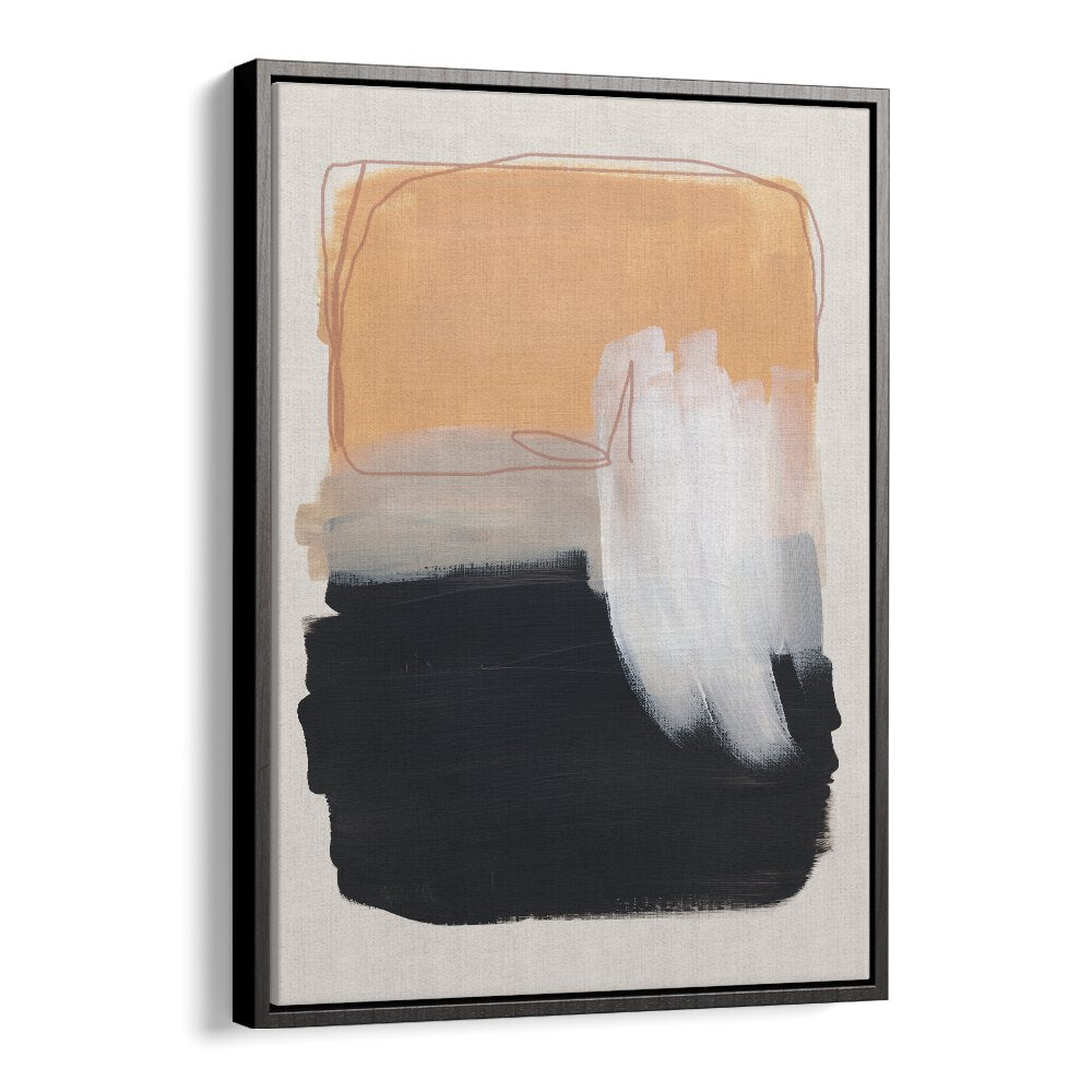 Abstract Autumnal Brush Strokes By Mareike Bohmer Abstract Art Abstract Paintings in Black Floater Frame