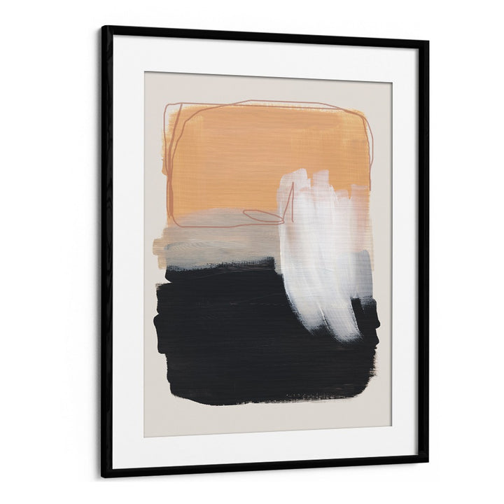 Abstract Autumnal Brush Strokes By Mareike Bohmer Abstract Art Abstract Paintings in Black Frame With Mount