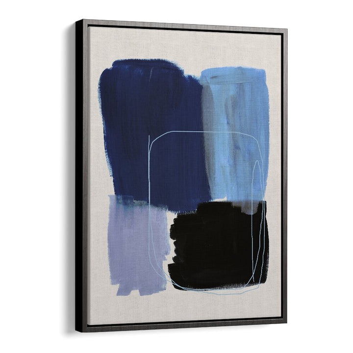 Abstract Blue Essence By Mareike Bohmer Abstract Art Abstract Paintings in Black Floater Frame