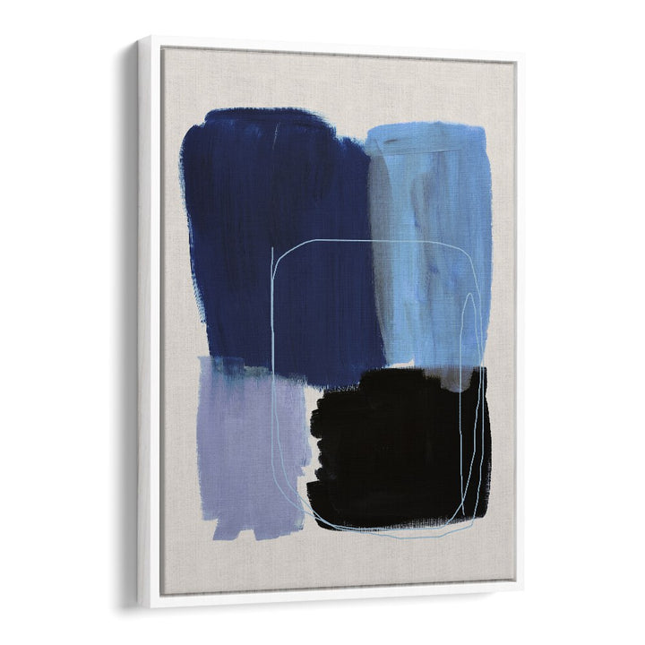 Abstract Blue Essence By Mareike Bohmer Abstract Art Abstract Paintings in White Floater Frame