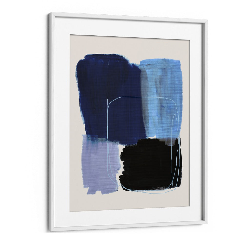 Abstract Blue Essence By Mareike Bohmer Abstract Art Abstract Paintings in White Frame With Mount