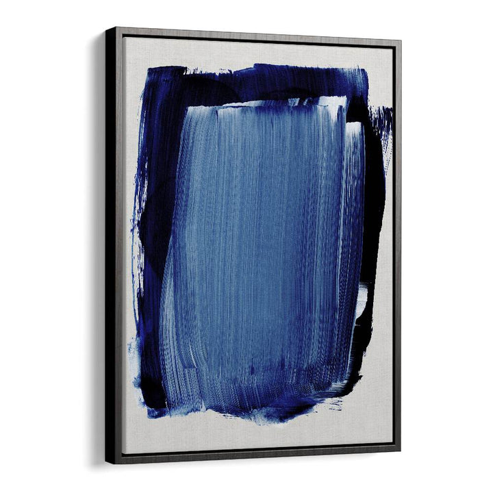 Abstract Blue White Brush Strokes By Mareike Bohmer Abstract Art Abstract Paintings in Black Floater Frame