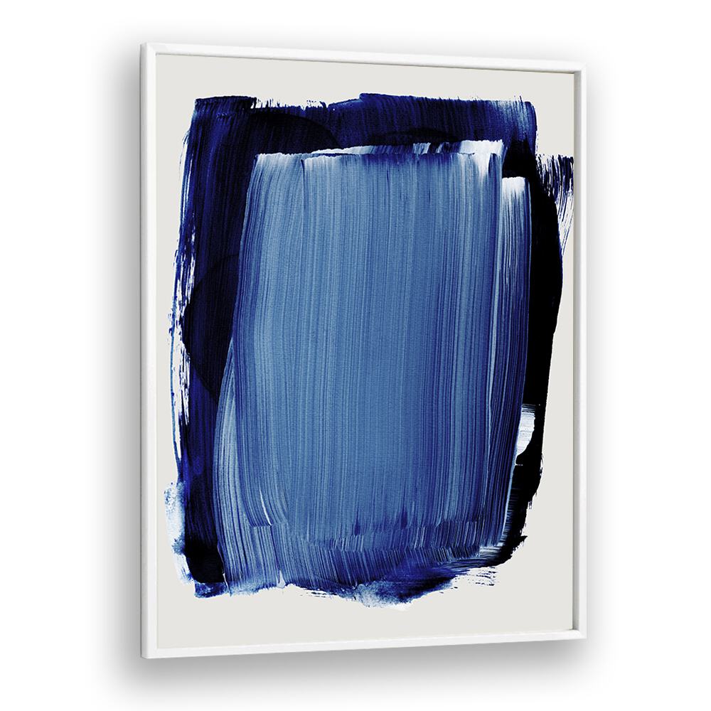 Abstract Blue White Brush Strokes By Mareike Bohmer Abstract Art Abstract Paintings in White Plain Frame