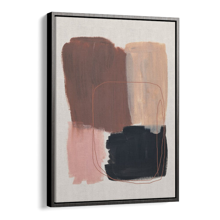 Abstract Brown Black Brush Strokes By Mareike Bohmer Abstract Art Abstract Paintings in Black Floater Frame