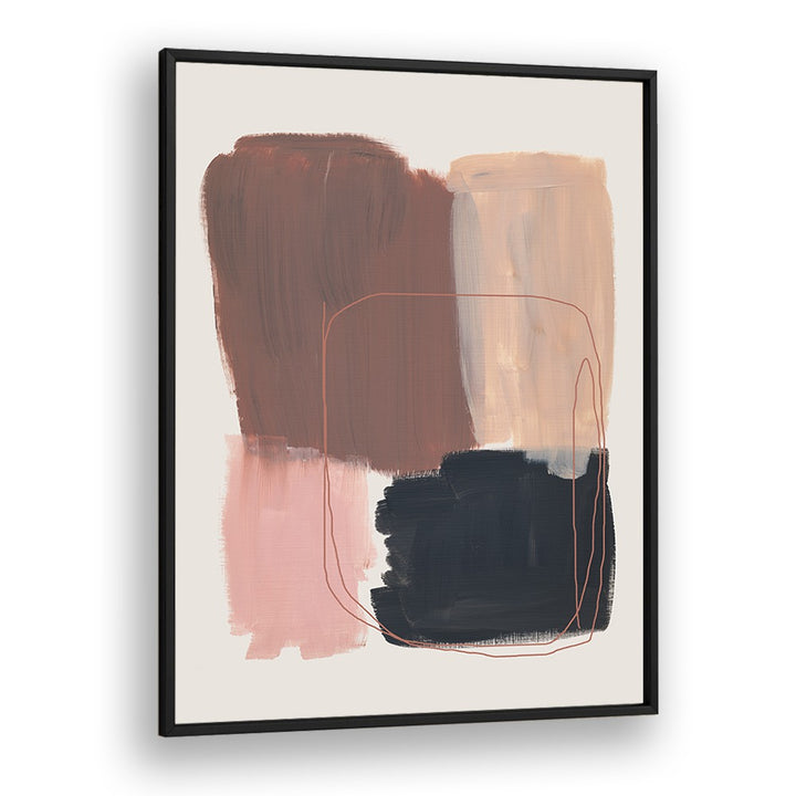 Abstract Brown Black Brush Strokes By Mareike Bohmer Abstract Art Abstract Paintings in Black Plain Frame