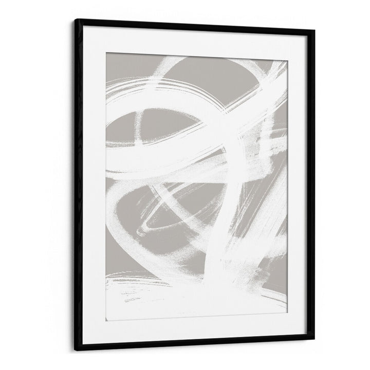 Abstract Brush Strokes IV By Mareike Bohmer Abstract Art Abstract Paintings in Black Frame With Mount