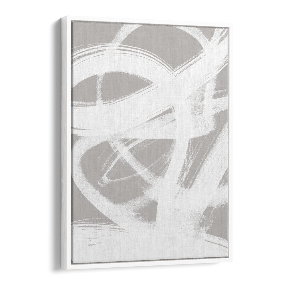 Abstract Brush Strokes IV By Mareike Bohmer Abstract Art Abstract Paintings in White Floater Frame