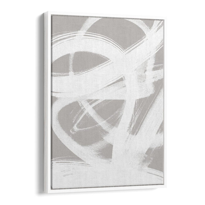 Abstract Brush Strokes IV By Mareike Bohmer Abstract Art Abstract Paintings in White Floater Frame