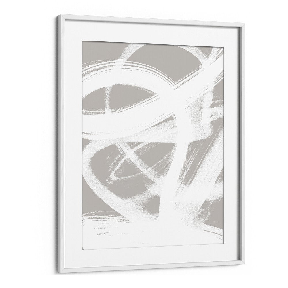 Abstract Brush Strokes IV By Mareike Bohmer Abstract Art Abstract Paintings in White Frame With Mount