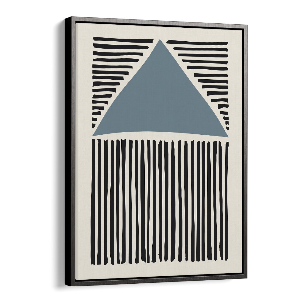 Abstract Lines Pattern Abstract Paintings Abstract Art Prints in Black Floater Frame