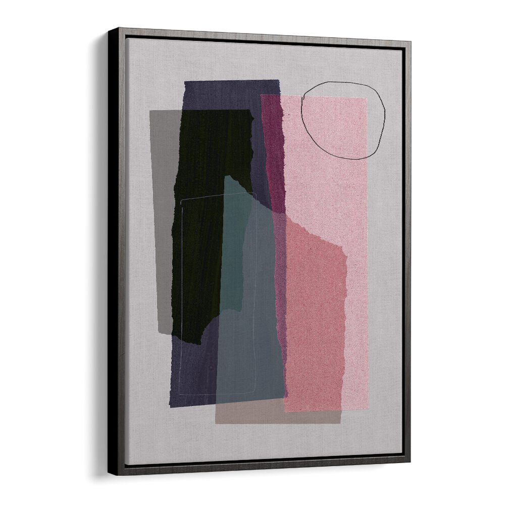 Abstract Pieces In Line By Mareike Bohmer Abstract Art Abstract Paintings in Black Floater Frame