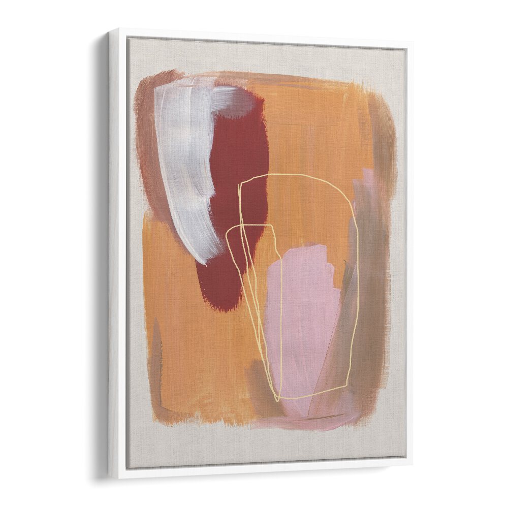 Abstract Radiant Brush Strokes By Mareike Bohmer Abstract Art Abstract Paintings in White Floater Frame