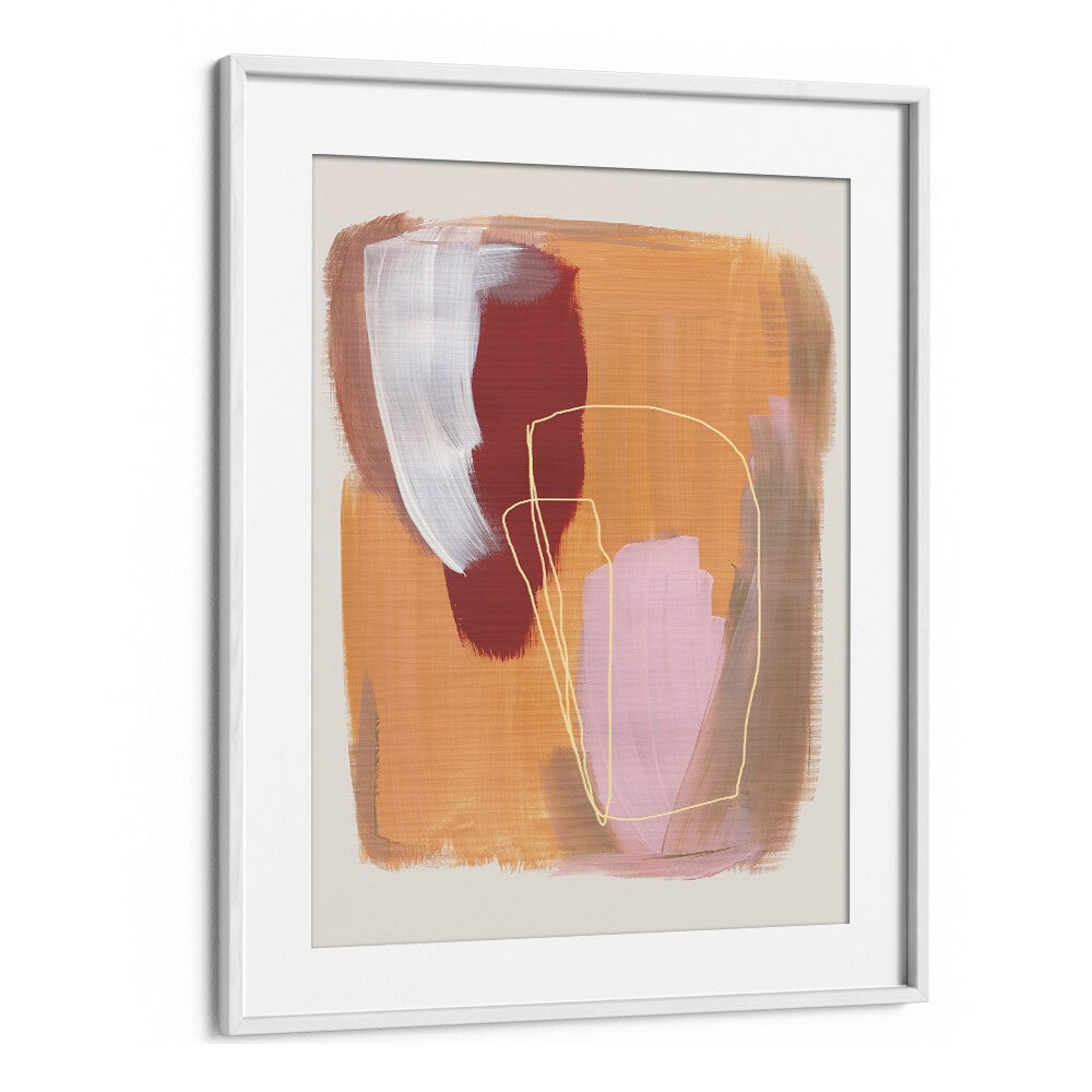 Abstract Radiant Brush Strokes By Mareike Bohmer Abstract Art Abstract Paintings in White Frame With Mount