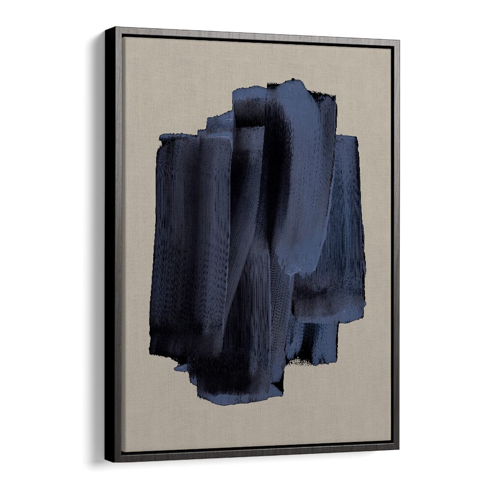 Abstract Shadowed Brush Strokes By Mareike Bohmer Abstract Art Abstract Paintings in Black Floater Frame