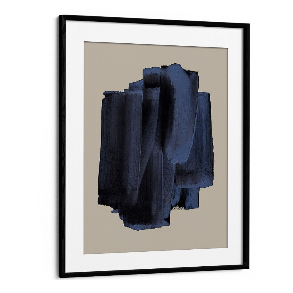 Abstract Shadowed Brush Strokes By Mareike Bohmer Abstract Art Abstract Paintings in Black Frame With Mount