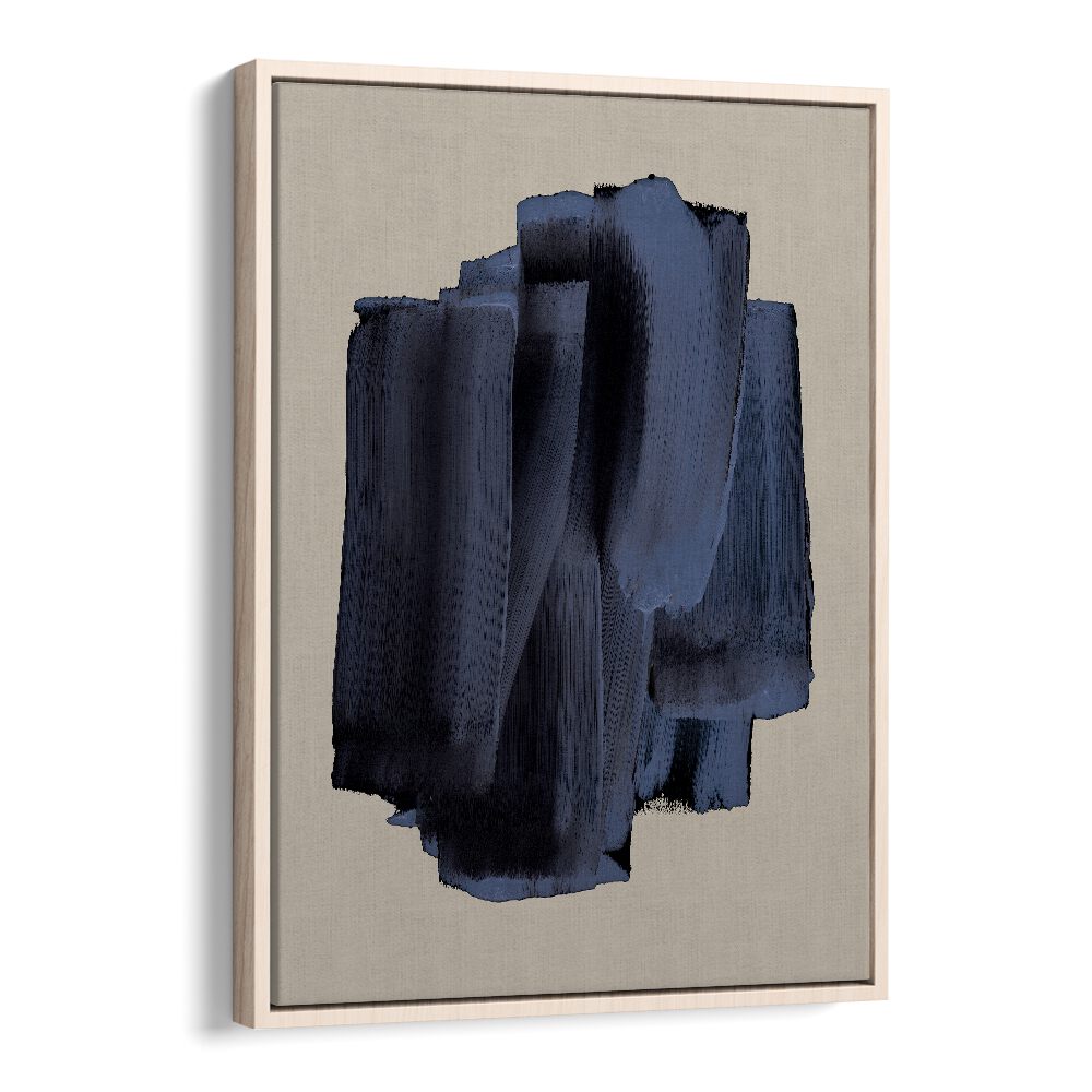 Abstract Shadowed Brush Strokes By Mareike Bohmer Abstract Art Abstract Paintings in Oak Wood Floater Frame