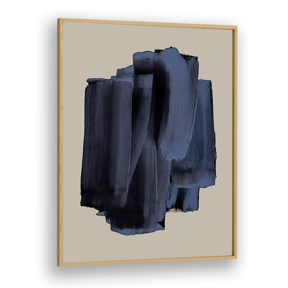 Abstract Shadowed Brush Strokes By Mareike Bohmer Abstract Art Abstract Paintings in Oak Wood Plain Frame