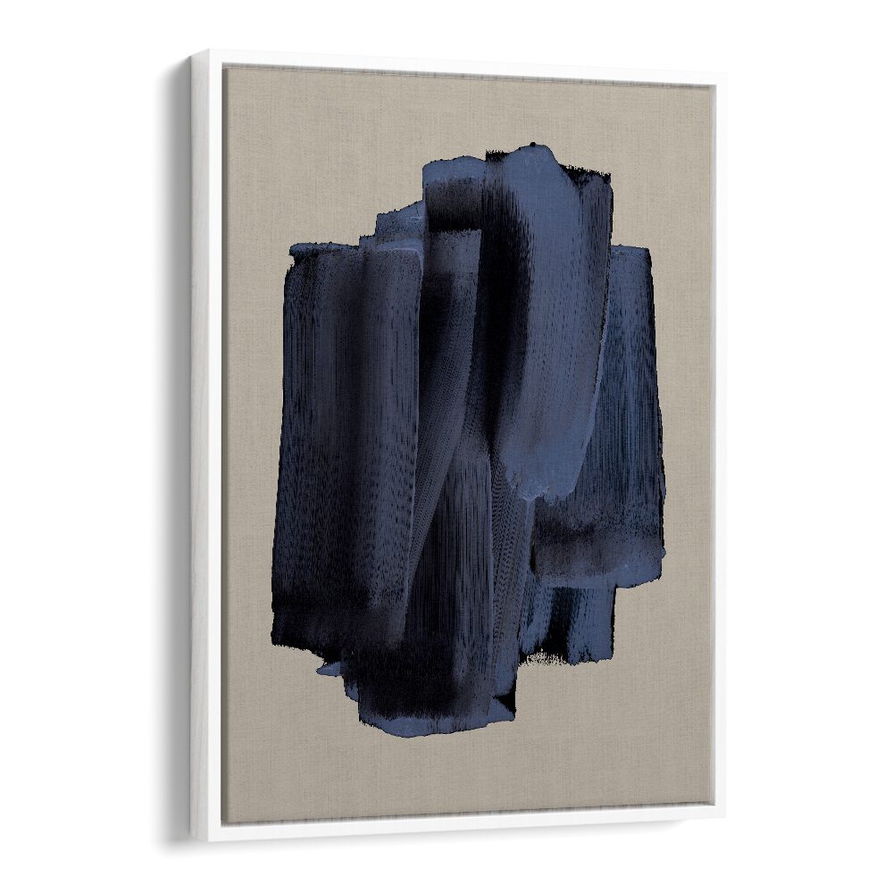 Abstract Shadowed Brush Strokes By Mareike Bohmer Abstract Art Abstract Paintings in White Floater Frame