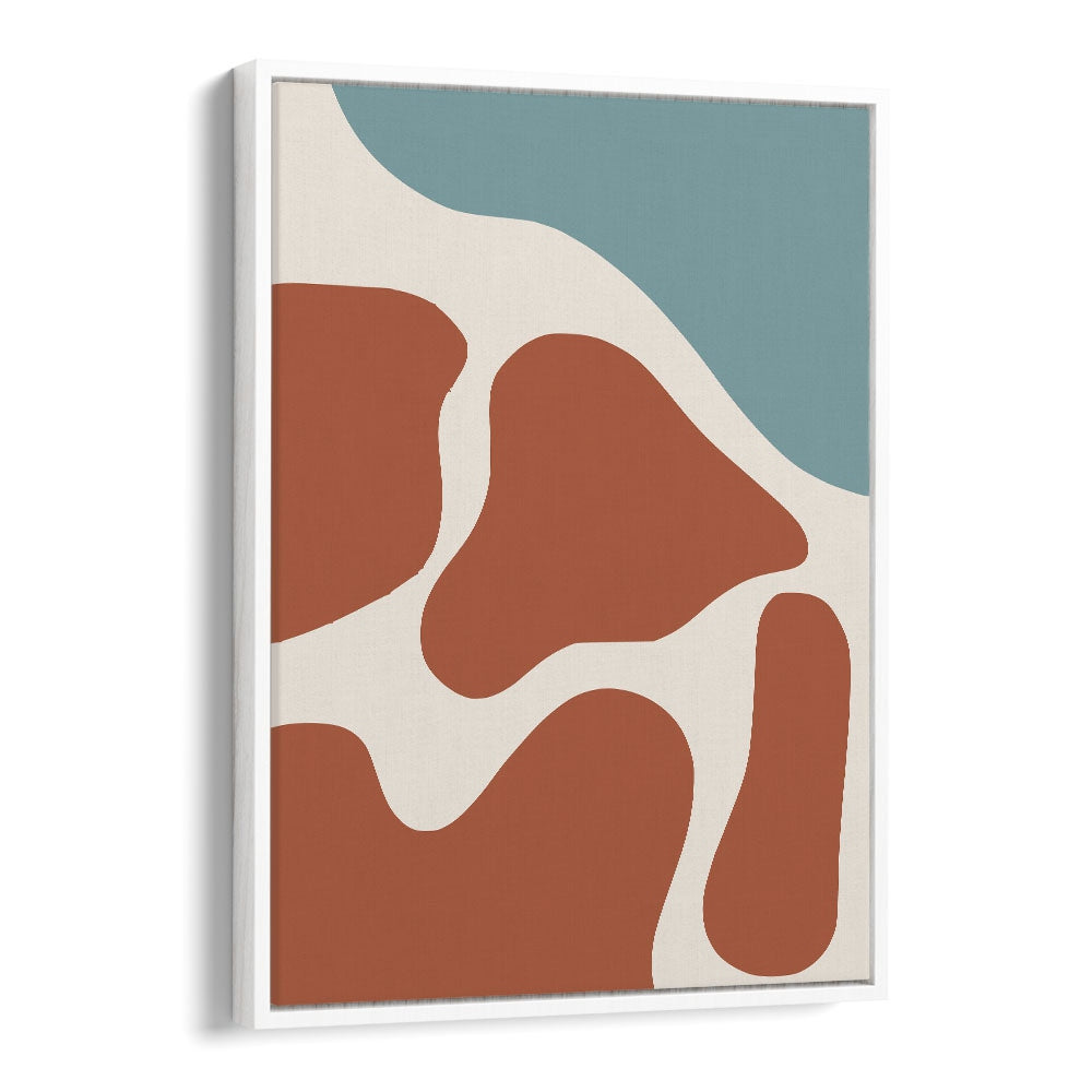 Abstract Steak By Little Dean Abstract Art Abstract Paintings in White Floater Frame