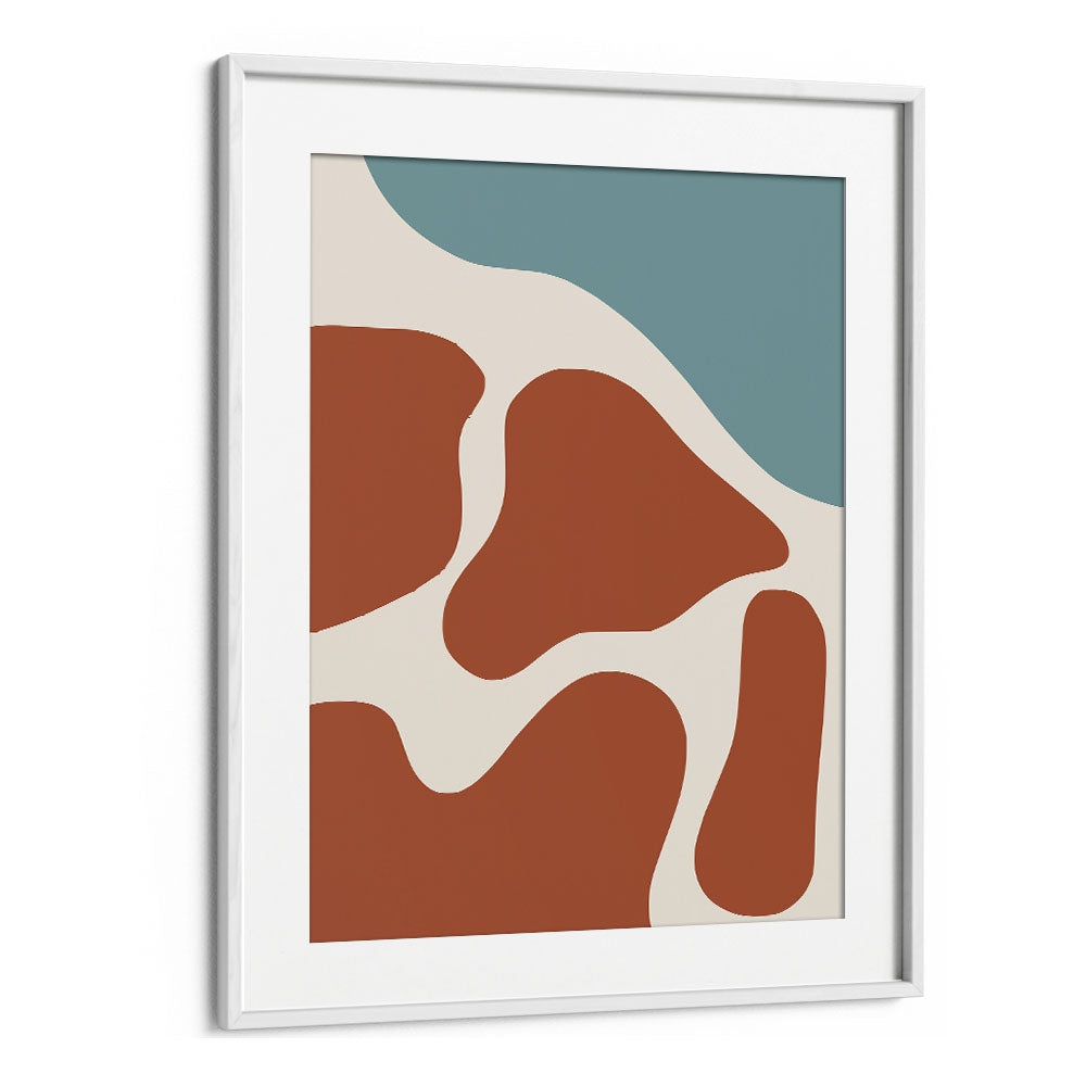 Abstract Steak By Little Dean Abstract Art Abstract Paintings in White Frame With Mount