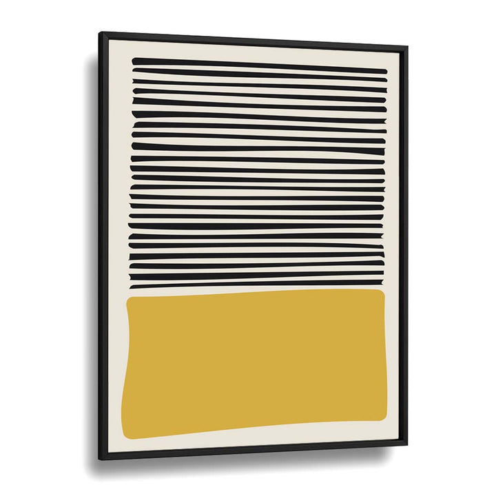 Abstract Yellow Abstract Paintings Abstract Art Prints in Black Plain Frame