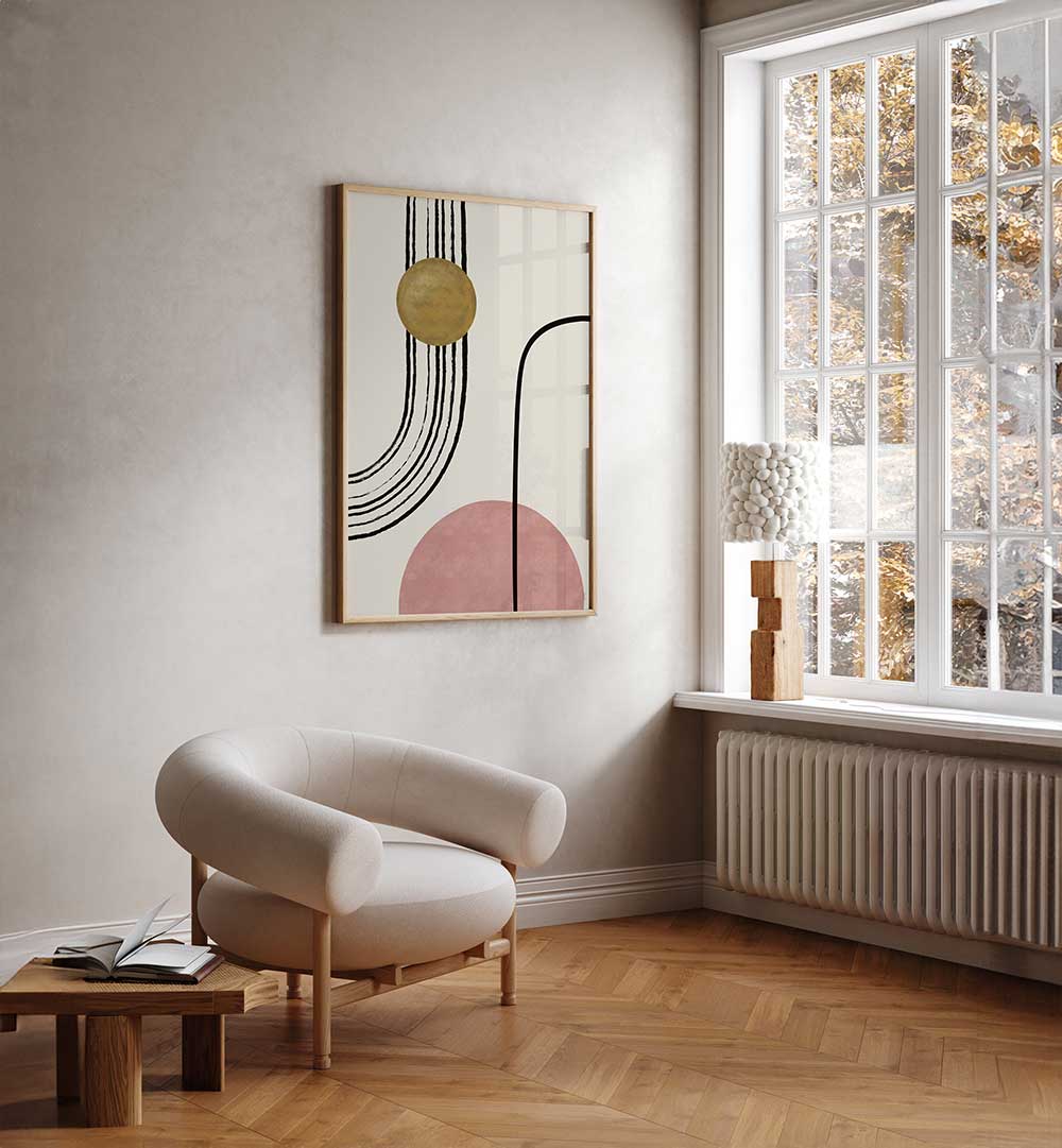 ABSTRACT SHAPES & LINES II , GEOMETRIC ART PRINTS