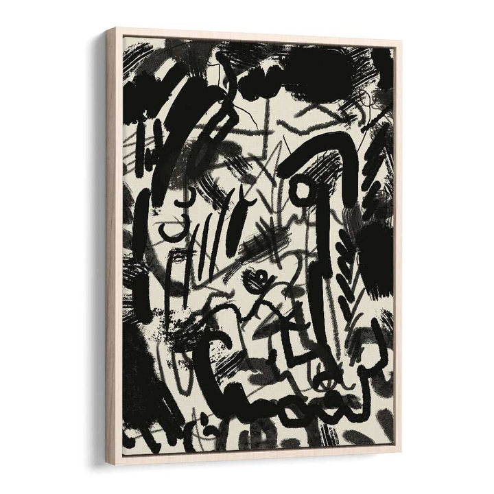 Abstraction With Inks By Little Dean Abstract Art Abstract Paintings in Oak Wood Floater Frame