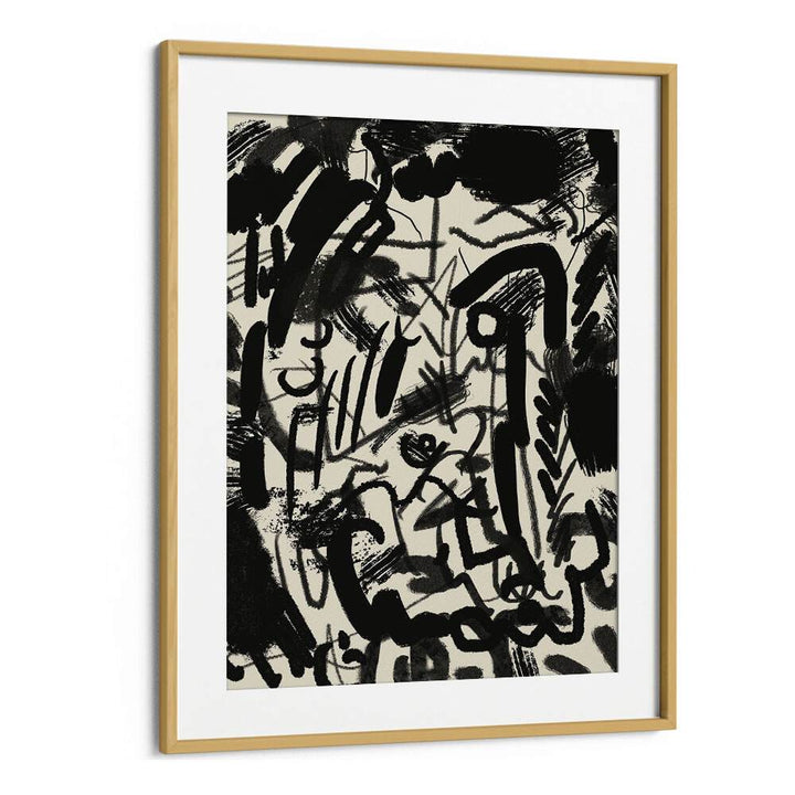 Abstraction With Inks By Little Dean Abstract Art Abstract Paintings in Oak Wood Frame With Mount