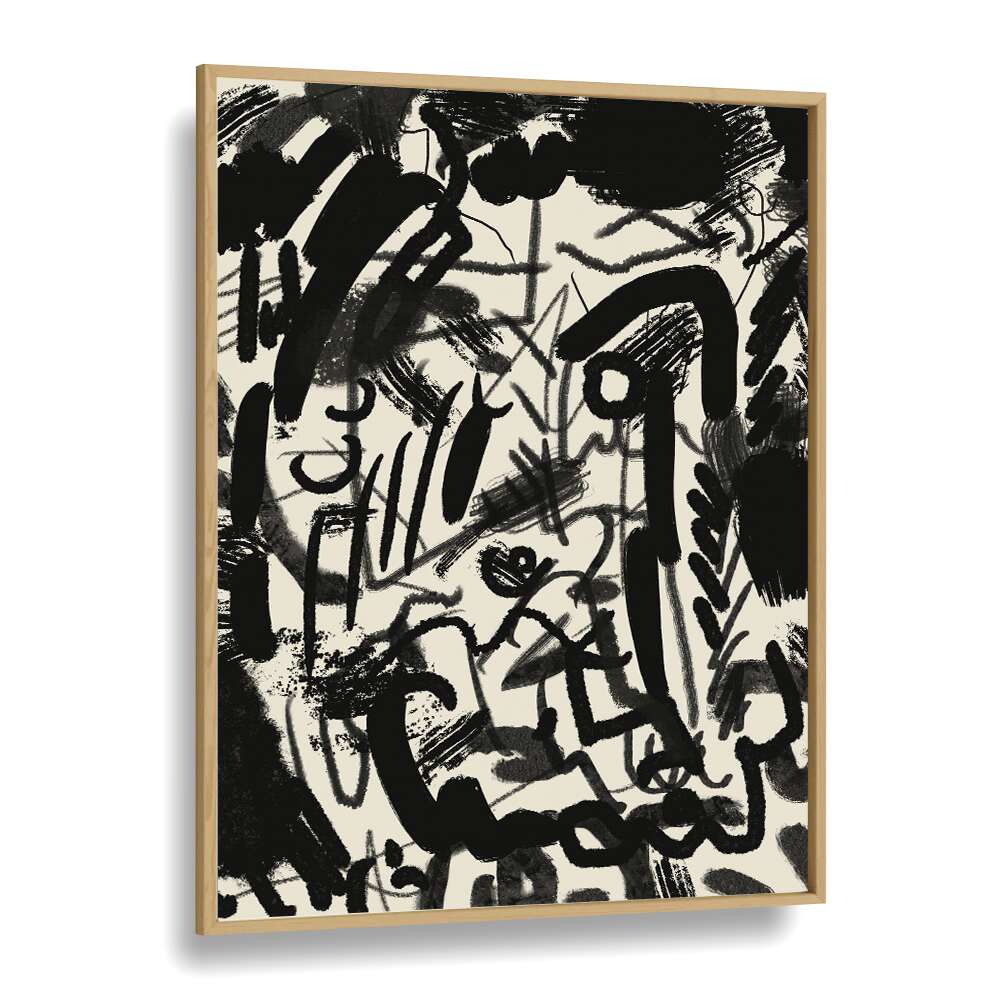 Abstraction With Inks By Little Dean Abstract Art Abstract Paintings in Oak Wood Plain Frame